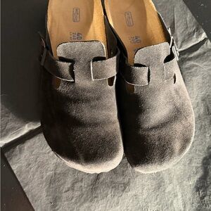 Black Boston Birkenstock Clog